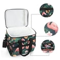 thumbnail image 6 of FORMRS Insulated Cooler Bag 24 Cans Capacity Soft Leakproof Lunch Box with Side Pockets, Flamingo Leaves Pattern, 6 of 7
