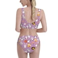 thumbnail image 3 of Picia Lovely Animals Women's High Waisted Bikini Scoop Neck Swimsuit Two Pieces Bathing Suit-Large, 3 of 8
