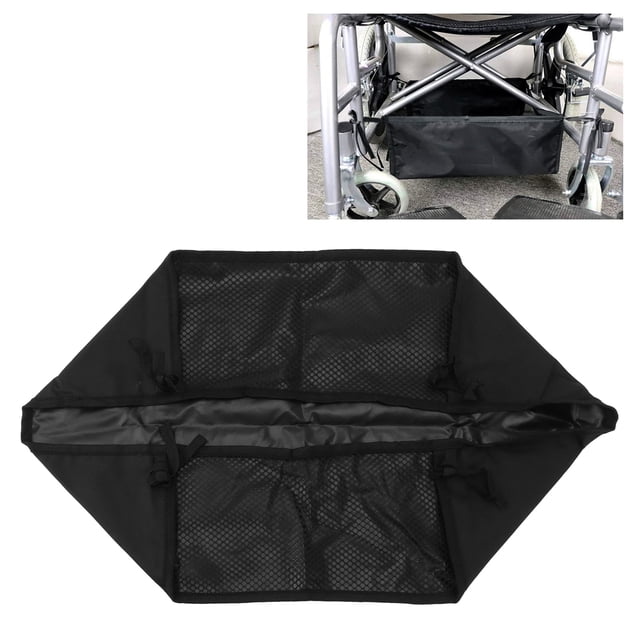Sac pour Fauteuil Roulant, Léger Noir Résistant à l'Usure Sac en Tissu Oxford 600D pour Usage Extérieur