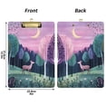 thumbnail image 5 of FORMRS Acrylic Clipboard with Low Profile Clip Standard A4 Letter Size, 12.5" x 9", Green Night Deer, 5 of 8