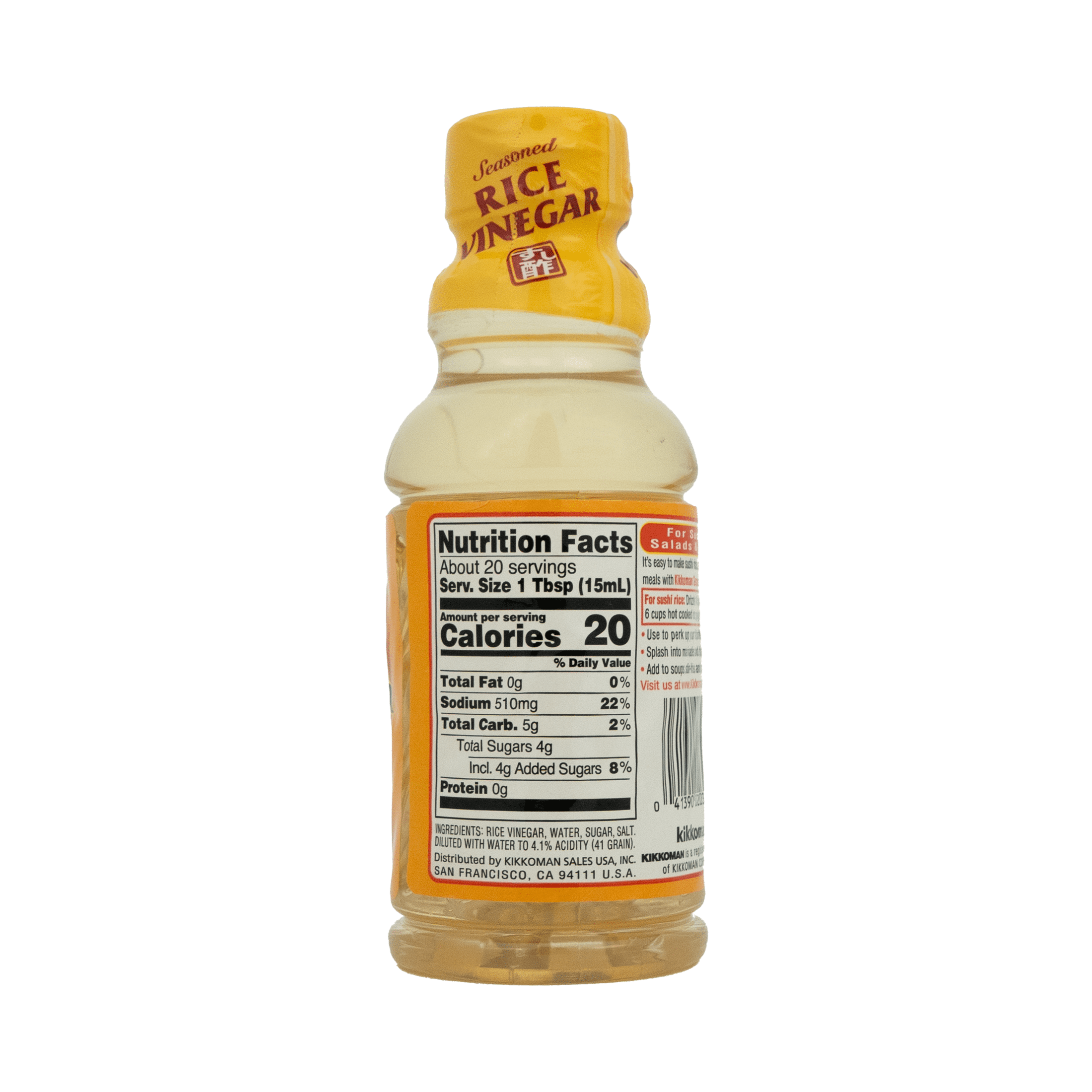 (8 pack) Kikkoman Seasoned Rice Vinegar, 10oz, 1 Count, Shelf Stable, Plastic Bottle, Great for Salads, New