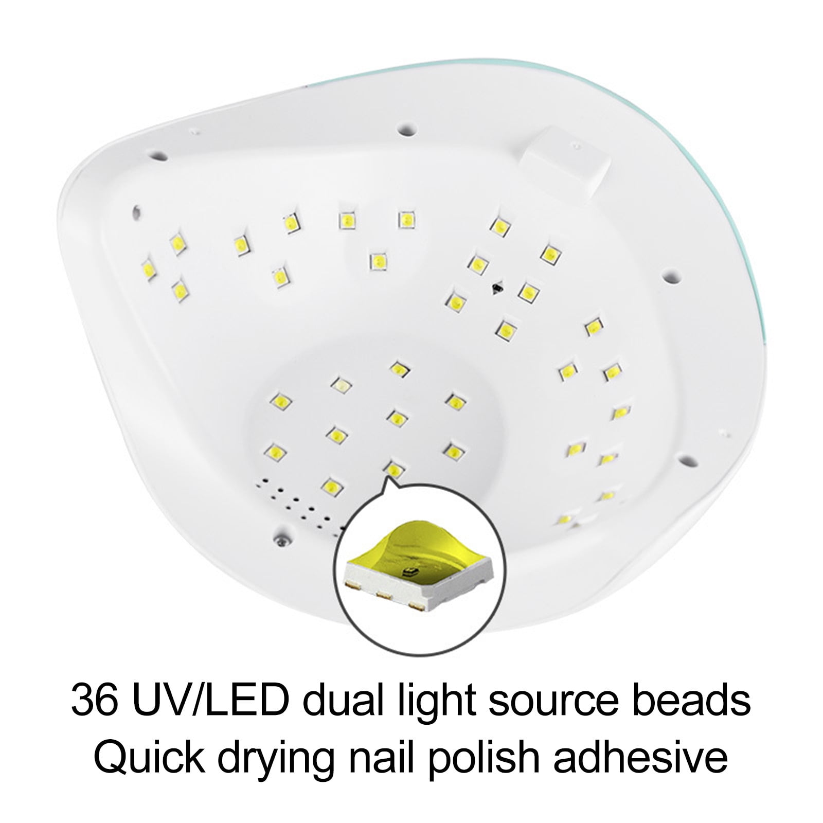 120W UV LED Nail Lamp, Professional Nail Dryer Gel Polish Light, UV Nail Light with Timer Settings, Nail Polish Curing Gel LED Dryer with Automatic Sensor