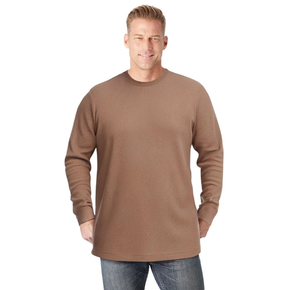 KingSize Men's Big & Tall Long Sleeve Ribbed Crewneck