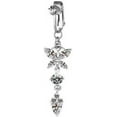 thumbnail image 1 of HUGFEGWE Dangle Belly Button Rings, Belly Rings Body Jewelry Belly Button Cartilage Clip Ring Piercing Jewelry for Women, AM0XEC3VHZUS CA919-146677, 1 of 8