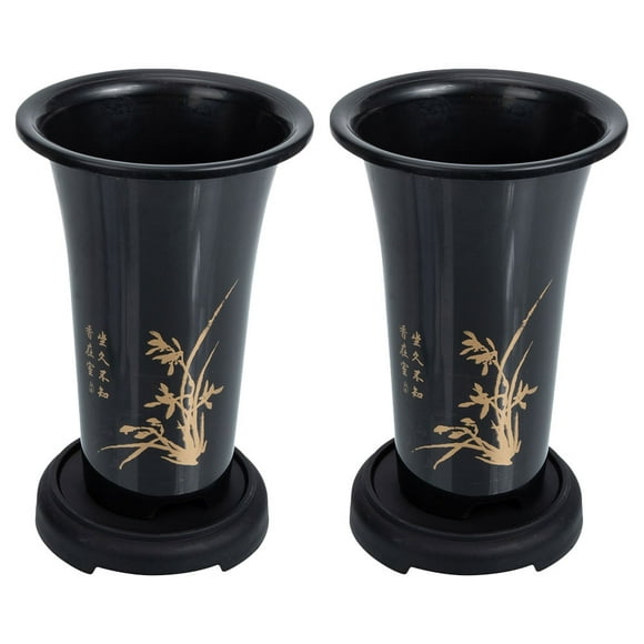 2 Sets Plastic Large Orchid Pot Orchid Plant Pot Orchid Planter Flower Pot Holder
