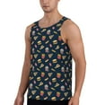 thumbnail image 2 of Pofeuu Fast Food Print Men's Workout Tank Tops Sleeveless Muscle Gym Shirt Quick Dry-3X-Large, 2 of 7