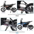 thumbnail image 2 of 36V Kids Ride on Dirt Bike,15.5MPH Fast Speed Electric Battery-Powered Off-Road Motorcycle with 500W Brushed Motor,Max Load 175 lbs,LED Light,Leather Seat,Disc Brake,Air-Filled Tires,(Black), 2 of 7