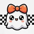 thumbnail image 3 of CafePress - Halloween Ghost Cute Checkered Kids Baseball T Shirt - Kids Cotton Baseball Jersey, 3/4 Sleeve Shirt, 3 of 4