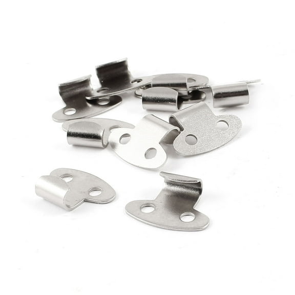 Uxcell Metal Strike Plate 2.1cm x 1.5cm for Toggle Draw Latch 10 Pcs
