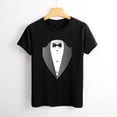 thumbnail image 4 of Tuxedo Women’s Cotton Short Sleeve T-Shirt HD Graphic Print Casual Crew Neck Tee S, 4 of 7