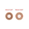 thumbnail image 3 of 50 Pcs 6mm Inner Diameter Copper Washers Flat Sealing Gasket Ring for Car, 3 of 3