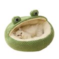 thumbnail image 4 of Soft Plush Pet Cave Bed, Cute Cartoon Design, Keep Warm, Breathable, Lightweight for Cats Dogs, 4 of 8