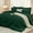Emerald Green, variant on 5 Pieces Twin Comforter Set, Soft Bed in a Bag Twin Size, All Season Bedding Set with Comforter, Flat Sheet, Fitted Sheet, Pillowcases & Shams, Cream Yellow