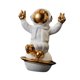 thumbnail image 2 of Figura de cosmonauta de porcelana, adorno de mesa, figura decorativa multiusos 12 x 10 x 16 cm, 2 of 9