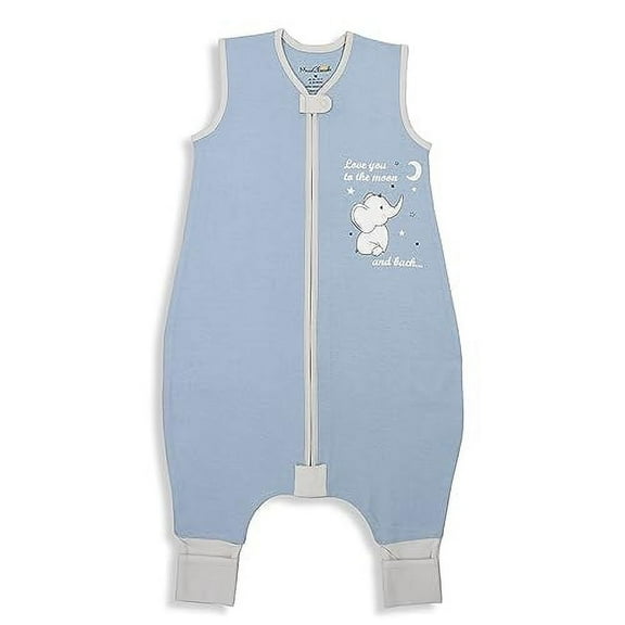 Mama Cheetah Toddler Sleep Sack with Feet, 1.0 TOG Organic Cotton Baby Sleeping Bag with Legs, Wearable Blankets for Walkers w/ 2-Way Zipper, Baby Sleep Sack for Girls & Boys, Early Walker 6-18 Month