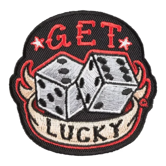 Get Lucky Dice Craps Patch, Casino Gambling Patches