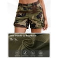 thumbnail image 6 of FEN AI Camo Cargo Outdoor Shorts for Women Trendy Summer Stretchy Utility Shorts for Casual Beach with Multi Pockets, 6 of 10