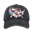 thumbnail image 4 of United States 250th Anniversary Hat: Adjustable 250 Year American Anniversary Cap USA Patriotic Caps,Black, 4 of 6