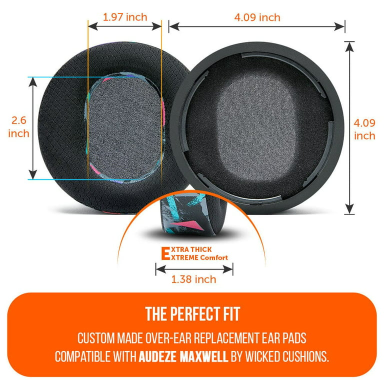  WC Freeze Maxwell - Cooling Gel Replacement Earpads for Audeze  Maxwell Headphones by Wicked Cushions - Elevate Comfort, Durability,  Thickness & Sound Isolation for Epic Gaming Sessions