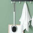 thumbnail image 5 of Unique Bargains 1 Pc Double Sided Transparent Handle Bath Brush for Bathroom 16.93"x4.13"x3.94" White Clear, 5 of 6