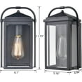 thumbnail image 7 of Outdoor Wall Lantern Black Anti-Rust Wall Sconce Exterior Light Fixture, 7 of 7