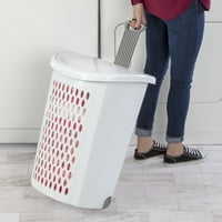 Sterilite Ultra Wheeled Plastic Hamper w/ Retractable Handle only .88: eDeal Info