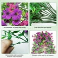 thumbnail image 5 of 2 Pack Genreen Artificial Hanging Flowers for Outdoors Decorations, Fake Hanging Flowers, UV Resistant Artificial Hanging Plants outdoors for Home Porch Patio Balcony Baskets Yard(Purple & Rose Red), 5 of 8