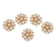 thumbnail image 5 of 5 Piezas Artesanales de de Cristal Rhinestone Botón Flor Flatback Adorno, 5 of 8