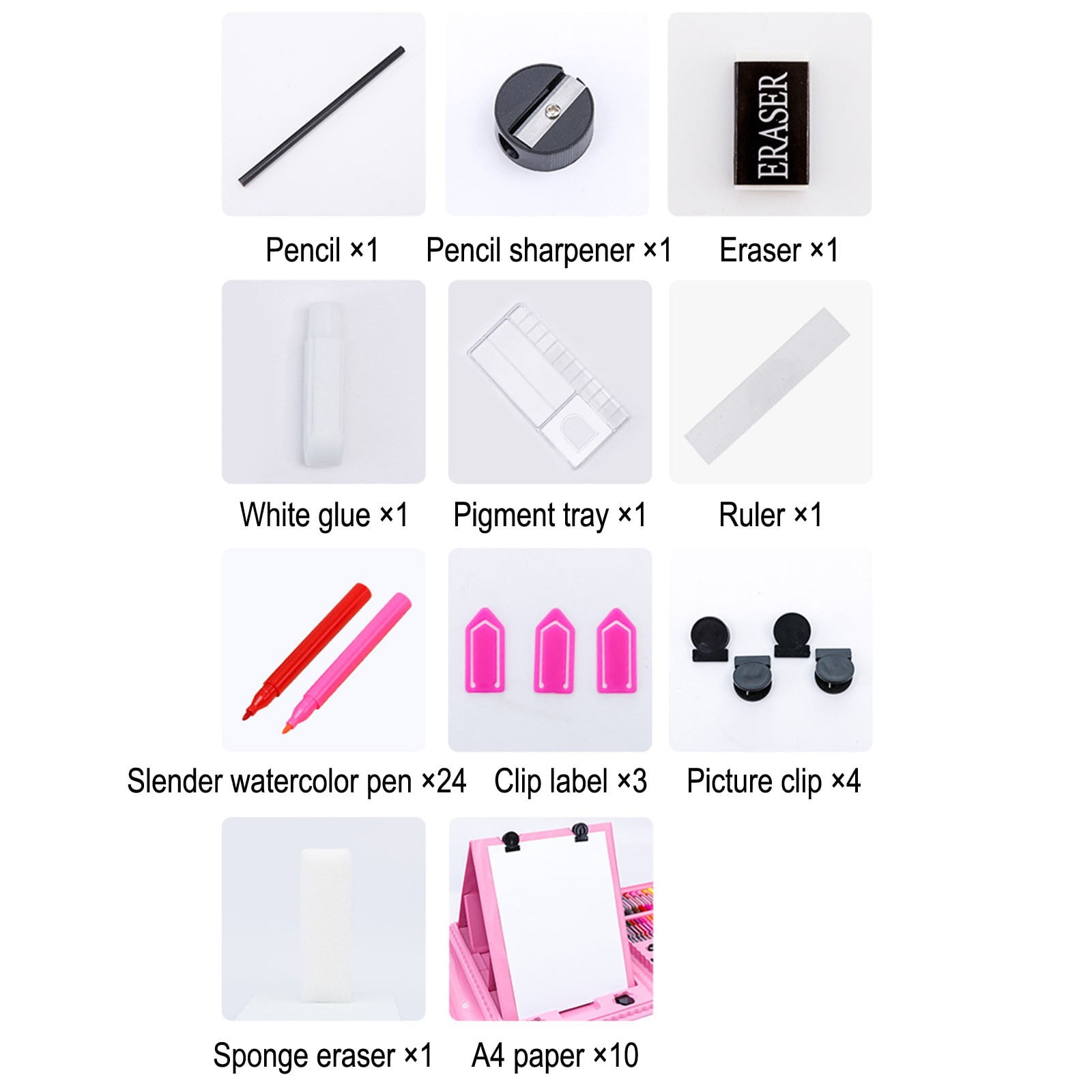 Matoen Art Supplies, 208-Piece Drawing Art Kit, Gifts for Girls Boys Teens, Painting Set Includes Sketch Pads, Oil Pastels, Crayons, Colored Pencils