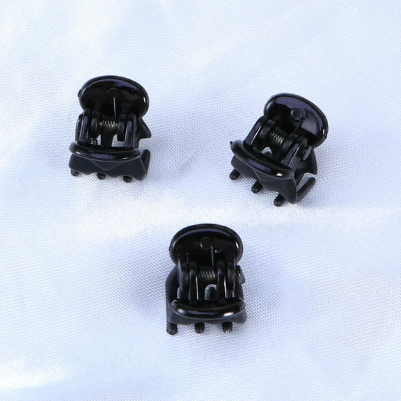 Homoyoyo 12Pcs Hair Barrette Non-Slip Hair Accessories for Women Simple Design Black