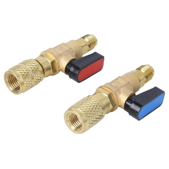 Domqga Valve de Charge de Climatisation, Valve Réfrigérante R410A, Adaptateur de Tuyau de Charge de Climatisation pour R22 R410A