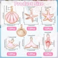thumbnail image 2 of 72 Pcs Ocean Shell Conch Charms 6 Styles Pink Metal Enamel Life Sea Animal Pendants Starfish Whale Bulk Summer Pendant for DIY Necklace Bracelet Earrings Craft Jewelry Making Pink, 2 of 5