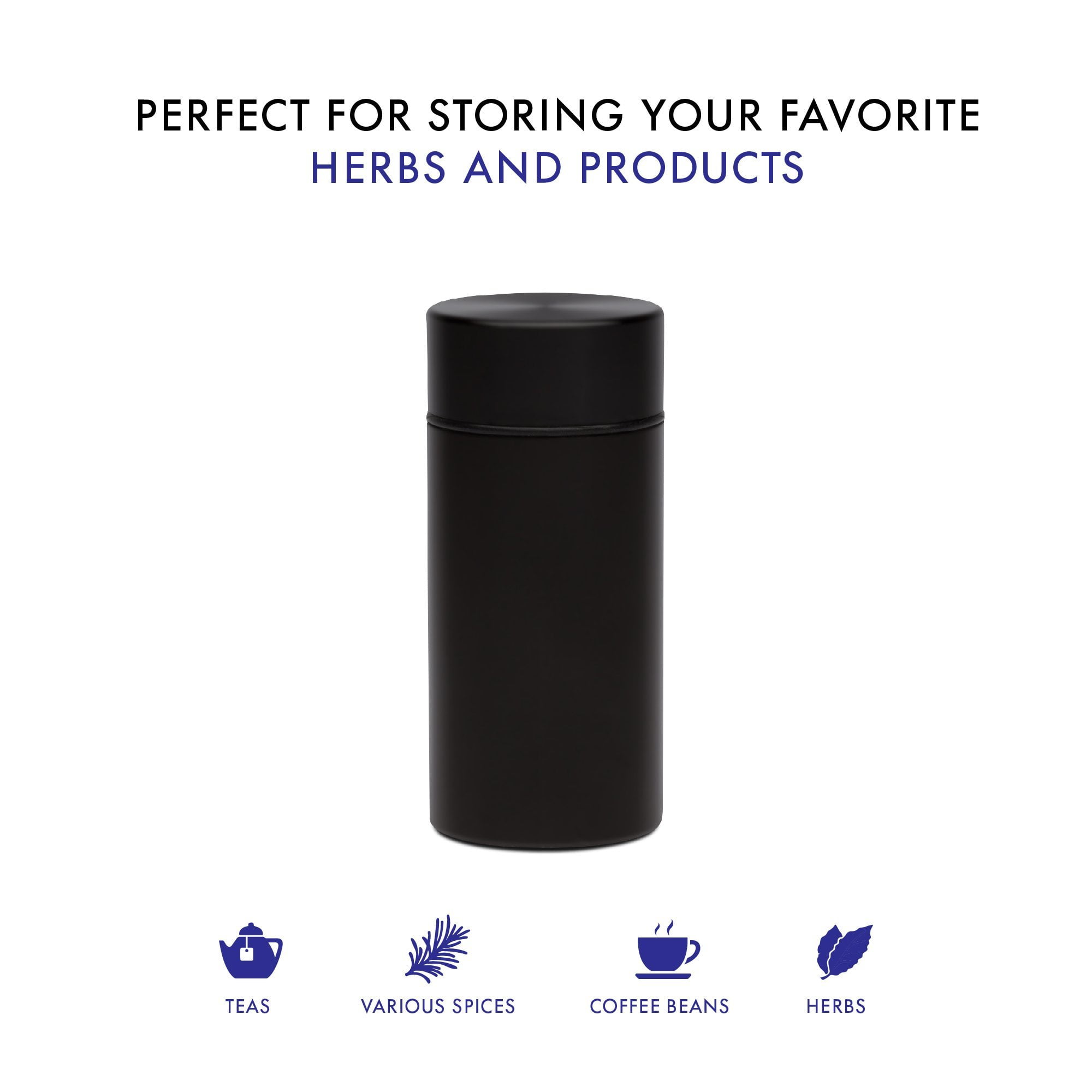 HIDE Stash Jar Airtight Smell Proof Durable Multi-Use Portable Metal Herb Cont 