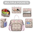 thumbnail image 2 of Pioneer Flower Floral Print Pattern Womens Lunch Box for Work,Insulated Large Lunch Bag for Tween and Teen,Loncheras Para Mujer,Leakproof Adult Lunch Bag for Work,Beach,Travel,Picnic,Camping, 2 of 7