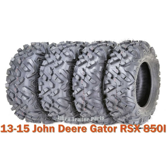 Set 4 ATV UTV Tires 26x8-14 & 26x10-14 for 13-15 John Deere Gator RSX 850I