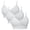 White, variant on qinhaie Women's Adjustable Strappy Back Sports Bra, High Support Molded Cup Bra for Workout Running Yoga, Criss Cross Medium Impact Fitness Bra 4-Pack, Hot Pink Bra