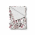 thumbnail image 2 of Vintage Soft Flannel Fleece Throw Blanket, Pastel Floral Blossom Petals Romantic Flourishing, Cozy Plush for Indoor and Outdoor Use, 70" x 90", Pale Pink Warm Taupe, by Ambesonne, 2 of 6