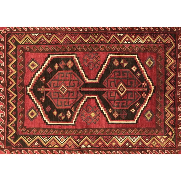 Ahgly Company Indoor Rectangle Persian Brown Traditional Area Rugs, 5' x 7'