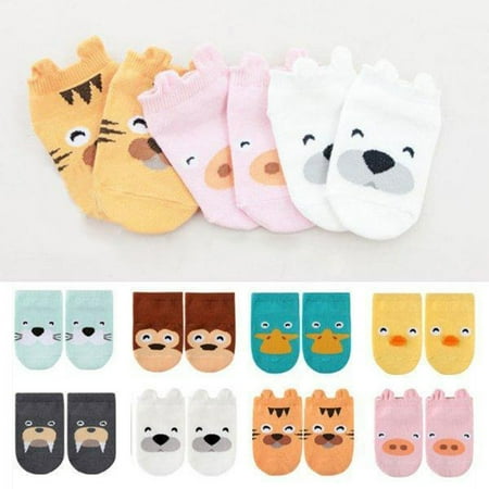 

Archer Infant Boys Girls Toddler Baby Ankle Cartoon Animals Anti Slip Cotton Socks