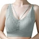 thumbnail image 4 of Gibobby Brasier deportivo para mujer Mujeres Sexy Full Lace Flower Ropa interior sin Sin espalda Cintura Abrigo Sujetador Busto envuelto(Verde,Talla única), 4 of 4