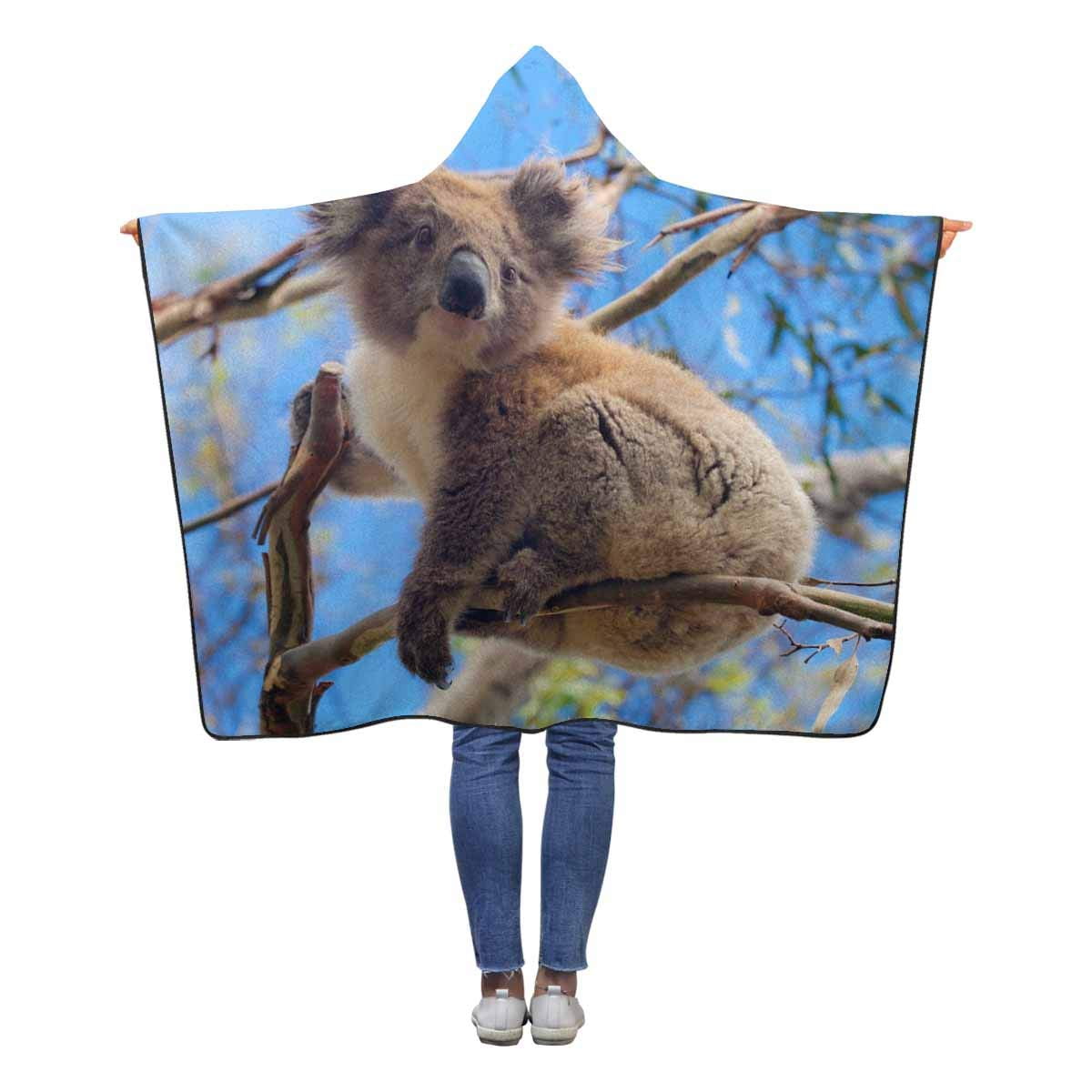 ASHLEIGH Australian Koala Cute Wearable Hooded Blanket 50x60 inches