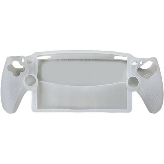 Uberwith Silicone Protection Sleeve for PS5 Portal Game Console Drop-Proof Soft Case Cover Sleeve Anti-Scratch Handheld Game Console Cover for ps5 Controller (White)
