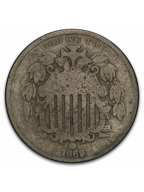 1869 Shield Nickel Good