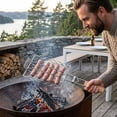 thumbnail image 3 of ZZHZGZ Canada Sale Sausage Barbecue Rack Bbq Stainless Steel Hot Barbecue Removable and Portable Barbecue Net Clamp Removable Grilling Net Clamp for Barbecue Stainless Steel Barbecue, 3 of 8
