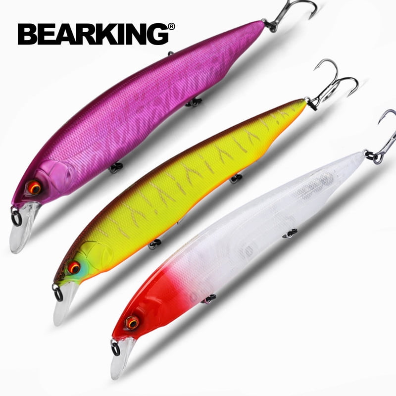 3PCS Bearking Kanata Fishing Lures 20 Colors Minnow Crank Tungsten Weight System Wobbler Artificial Bait 160mm 30g