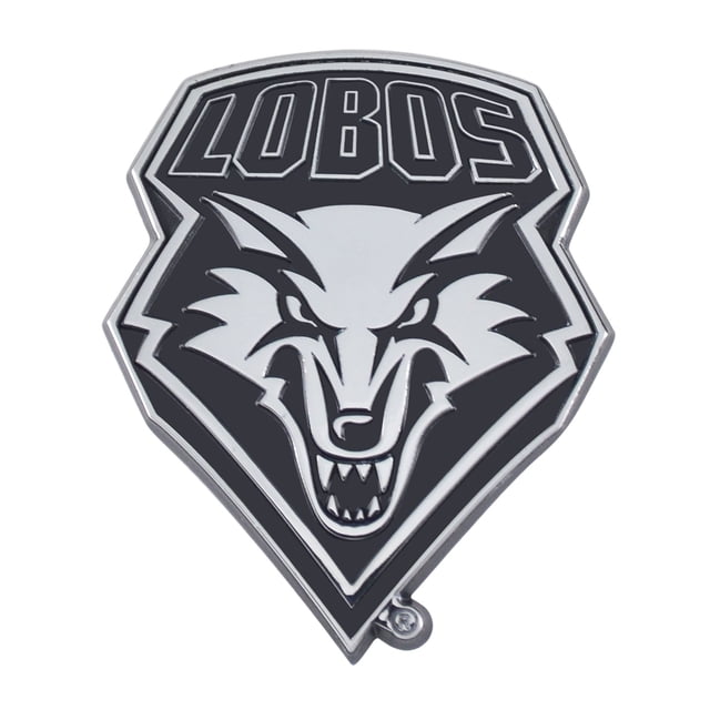 FANMATS 22134 New Mexico Lobos 3D chrome Metal Auto Emblem