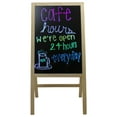 thumbnail image 3 of Northlight 40.5" LED Lighted Message Writing Board on Wooden Easel, 3 of 7