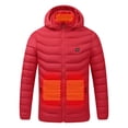 thumbnail image 4 of Odeerbi Heated Coat for Men Outdoor Warm Clothing Heated For Riding Skiing Fishing Charging Via Heated Coat Red without Power Bank, 4 of 9