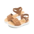 thumbnail image 2 of Sandalia Huarache Para Niña Pasitos Enanos Piel Ligeras cafe 20, 2 of 6