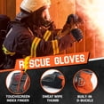 thumbnail image 5 of HANDLANDY Firefighter Rescue Extrication Glove, Heavy Duty Impact Safety Gloves, Cut Resistance Level 3 & Wear Resistance, 5 of 7